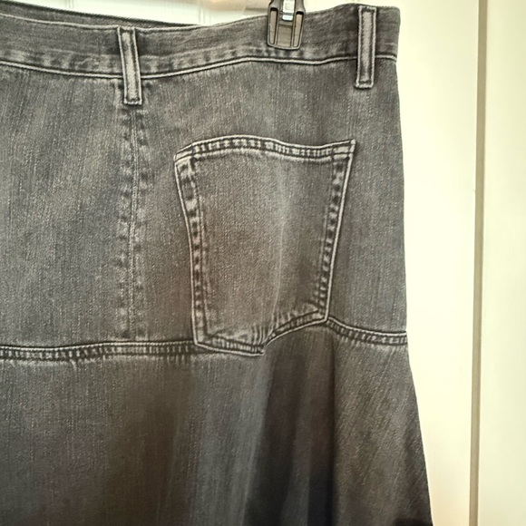 Topshop Charcoal Asymmetrical Skirt - Picture 4 of 5